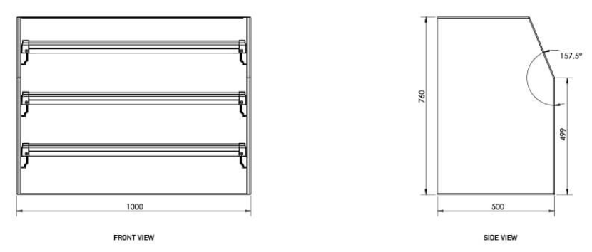 MRT X-SERIES ADJUSTABLE SHELVING UNIT – 1000