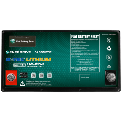 Enerdrive B-TEC 12V 100Ah G2 Lithium Battery