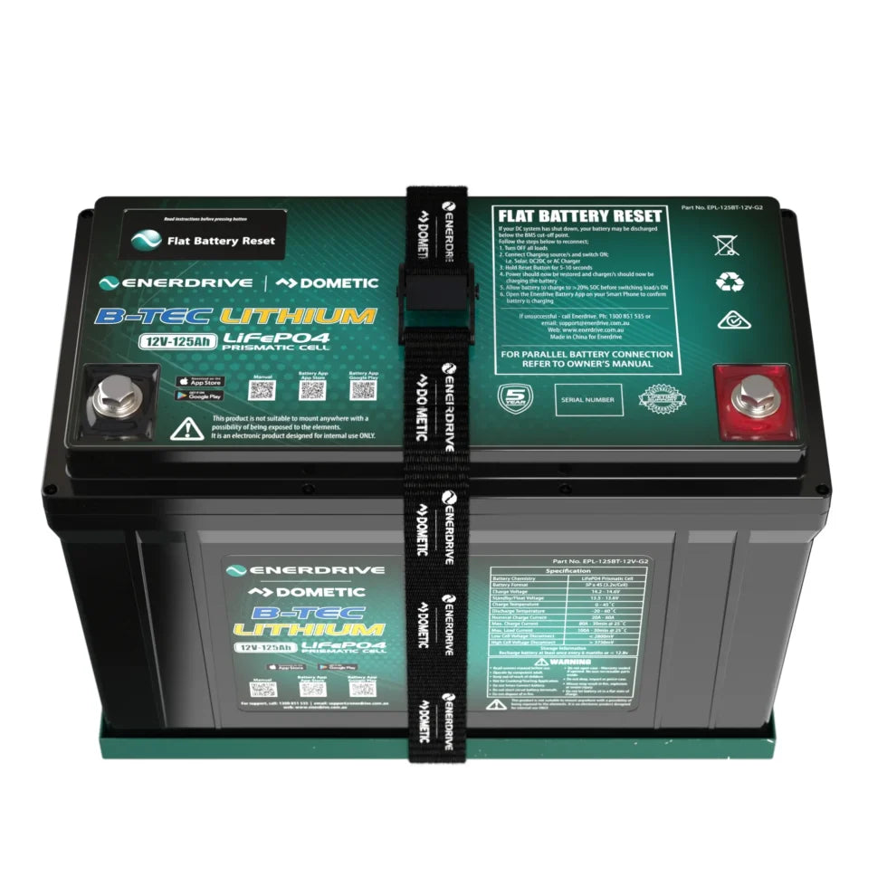 Enerdrive B-TEC 12V 125Ah G2 Lithium Battery