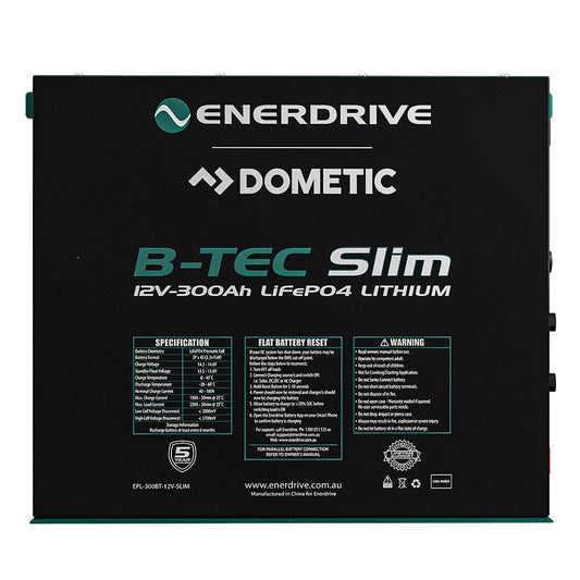 Enerdrive B-TEC 12V 300Ah Slimline Lithium Battery