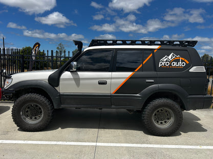 PA4X4 Custom Fit Alloy Roof Rack - KZJ95 Toyota Prado