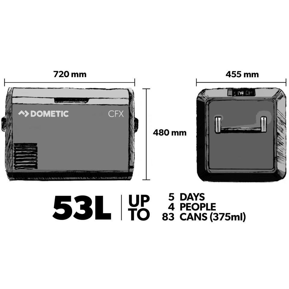 Dometic CFX3-55IM 53L Fridge/Freezer