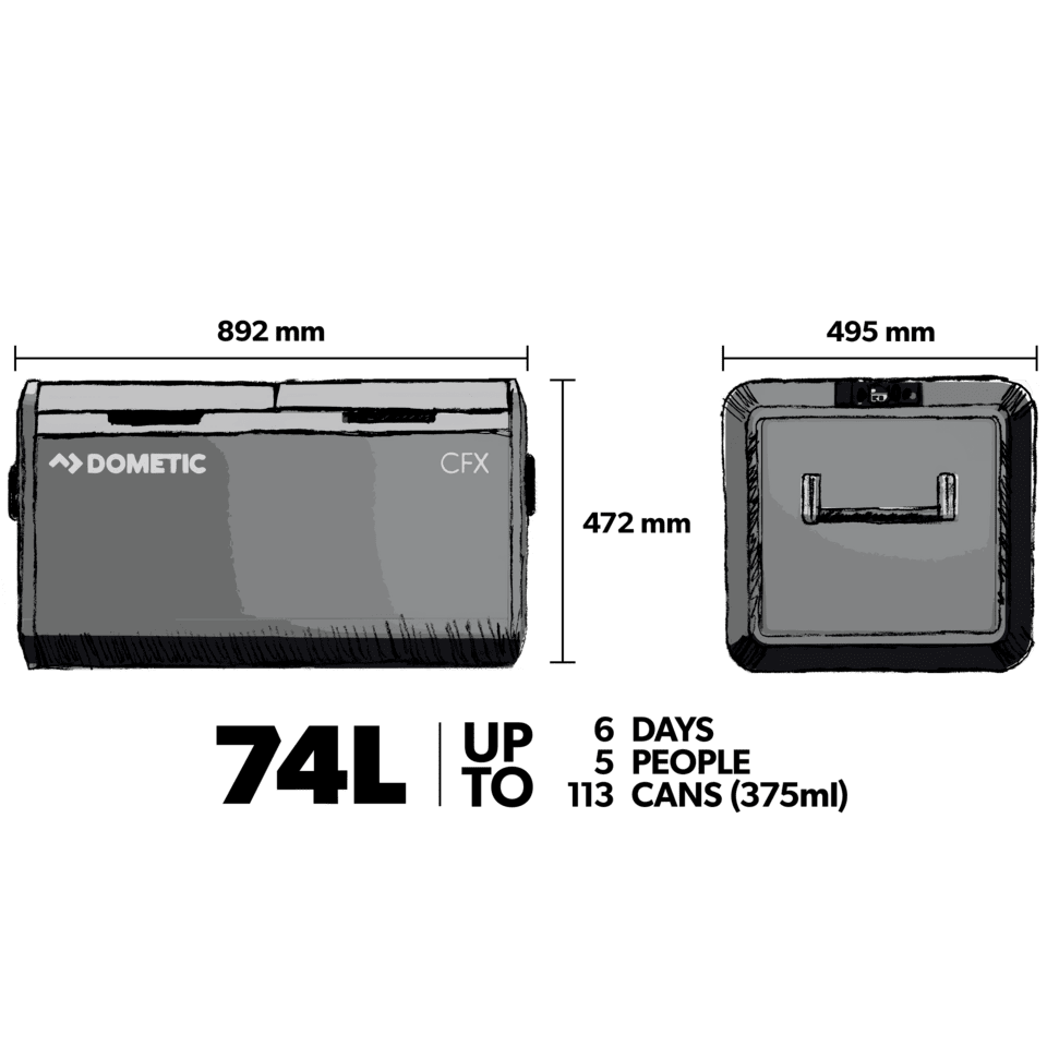 Dometic CFX3 75DZ 75L Fridge/Freezer