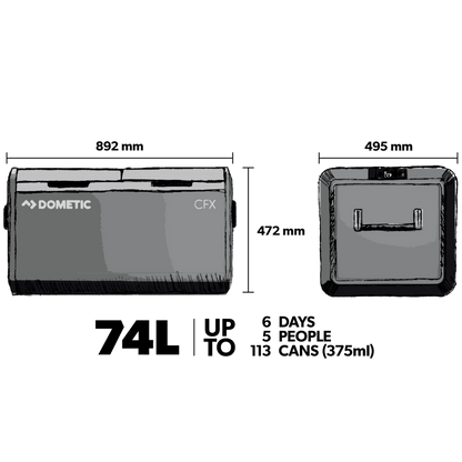 Dometic CFX3 75DZ 75L Fridge/Freezer